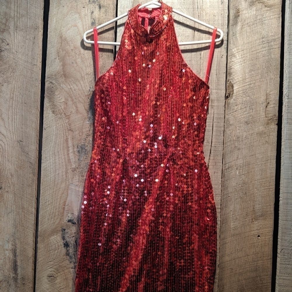 Daval Designs red sequin dress devil costume small - Picture 2 of 9
